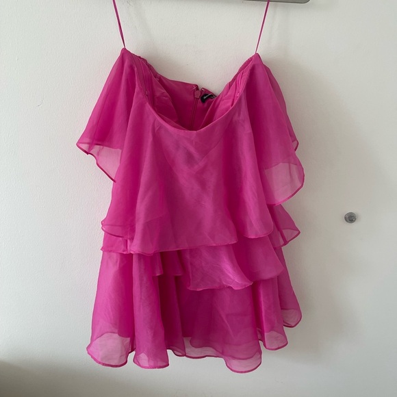 Abercrombie Pink Ruffled Dress - Picture 2 of 6
